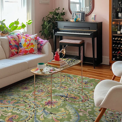 Ethnic Paisley Anti-slip Indoor Outdoor Rug - image 1