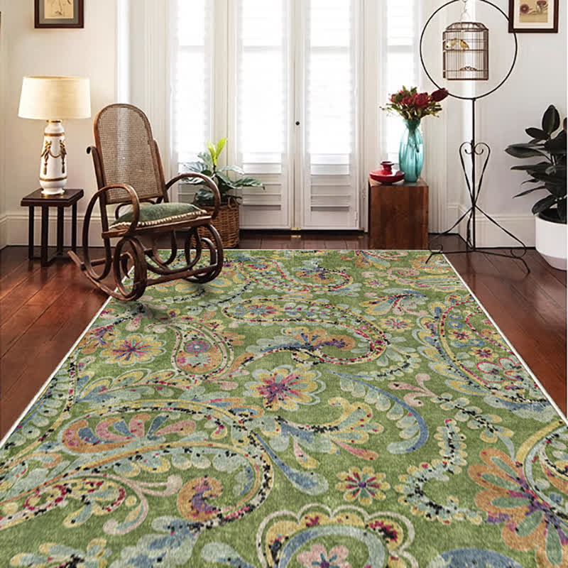 Ethnic Paisley Anti-slip Indoor Outdoor Rug - image 2