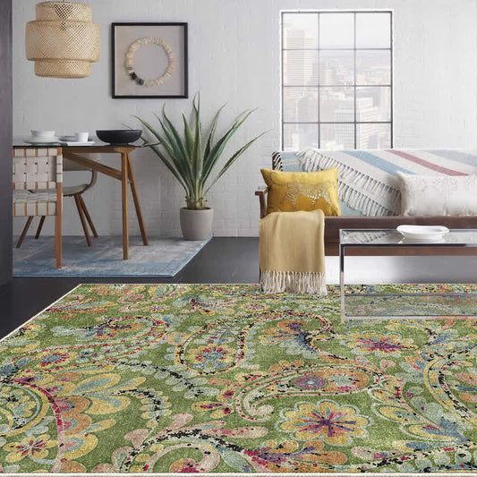 Ethnic Paisley Anti-slip Indoor Outdoor Rug - image 0