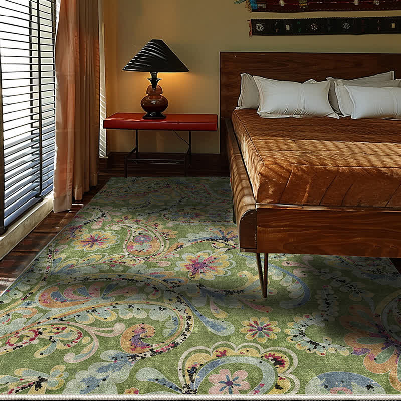 Ethnic Paisley Anti-slip Indoor Outdoor Rug - image 3