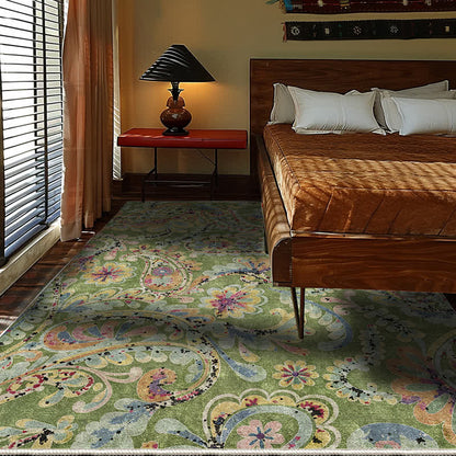 Ethnic Paisley Anti-slip Indoor Outdoor Rug - image 3