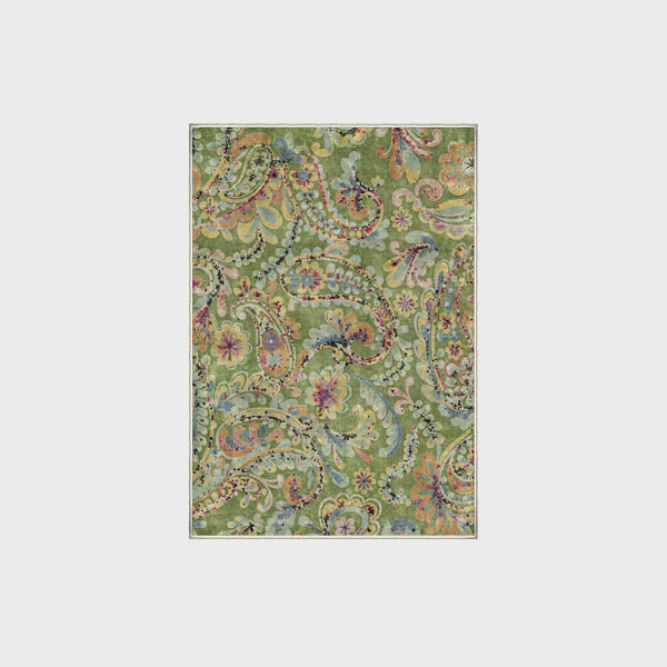 Ethnic Paisley Anti-slip Indoor Outdoor Rug - 60" x 96" - image 4