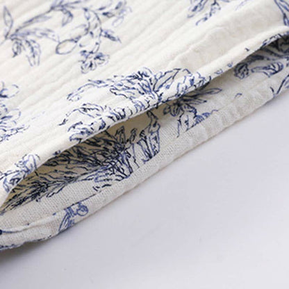 Country Style Padded Tie Nightgown with Pocket - image 7