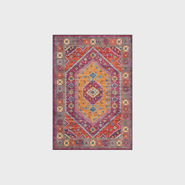 Retro Persian Geometric Anti-slip Indoor Outdoor Rug - 60" x 96" - image 3