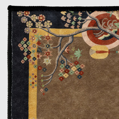 Retro Floral Soft Anti-slip Foldable Area Rug - image 5