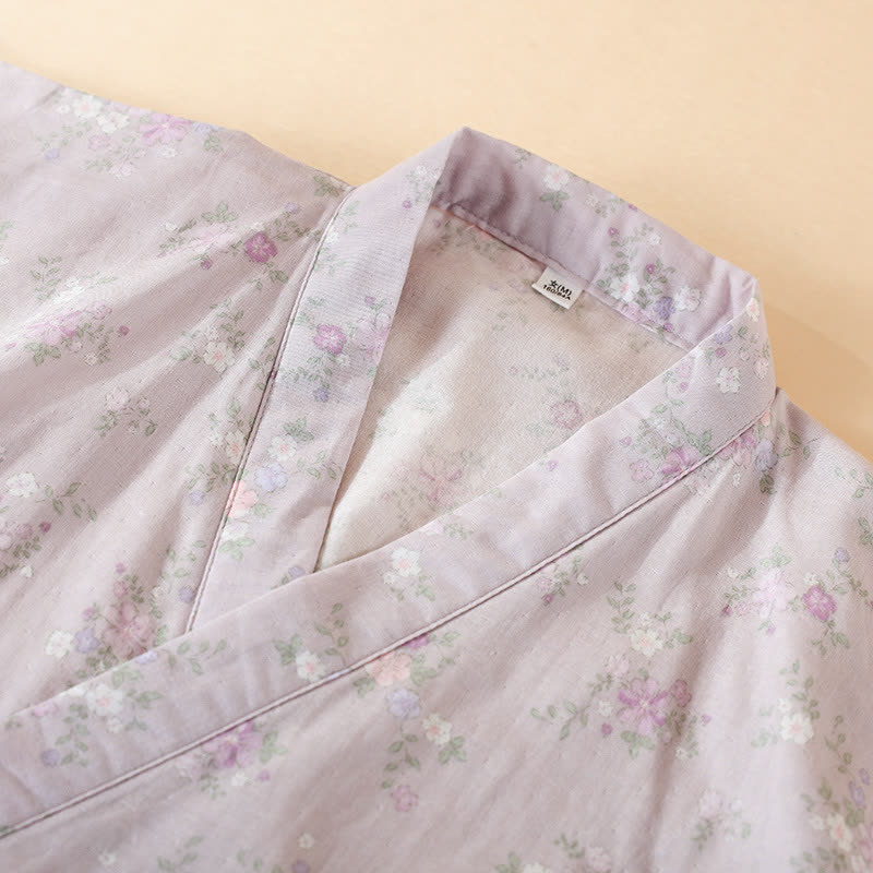 Floral Cotton Gauze Nightgown Home Wear - image 7