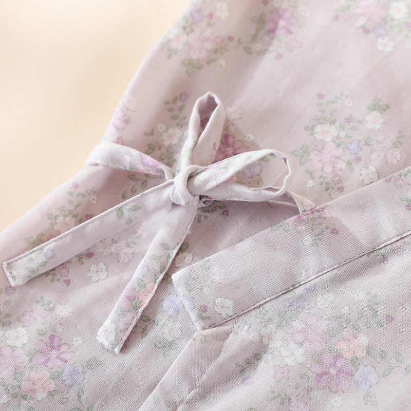 Floral Cotton Gauze Nightgown Home Wear - image 8