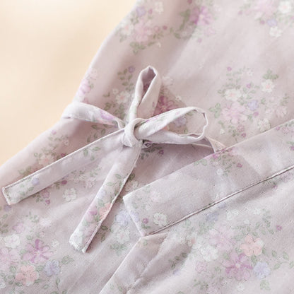 Floral Cotton Gauze Nightgown Home Wear - image 8