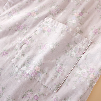 Floral Cotton Gauze Nightgown Home Wear - image 10