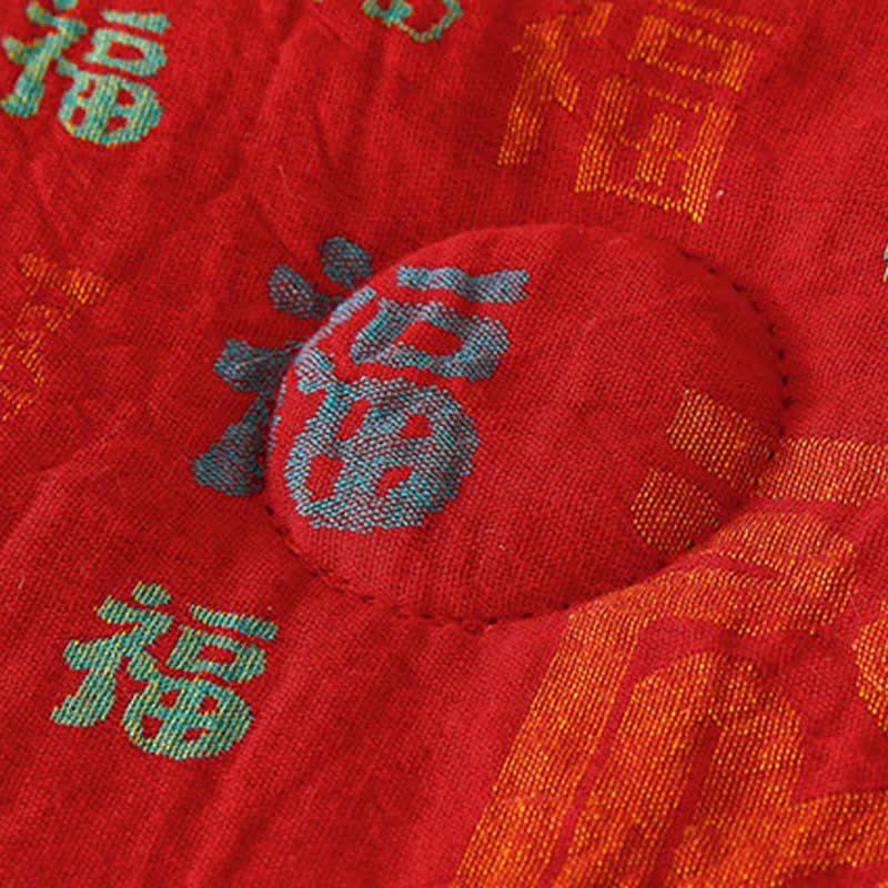 Retro Auspicious Reversible Summer Cotton Quilt - image 9