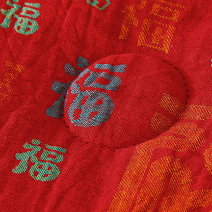 Retro Auspicious Reversible Summer Cotton Quilt - image 9