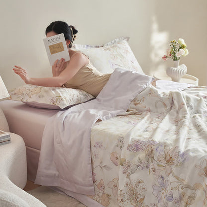 Fresh Floral Summer Soft Bedding Set(4pcs) - image 4