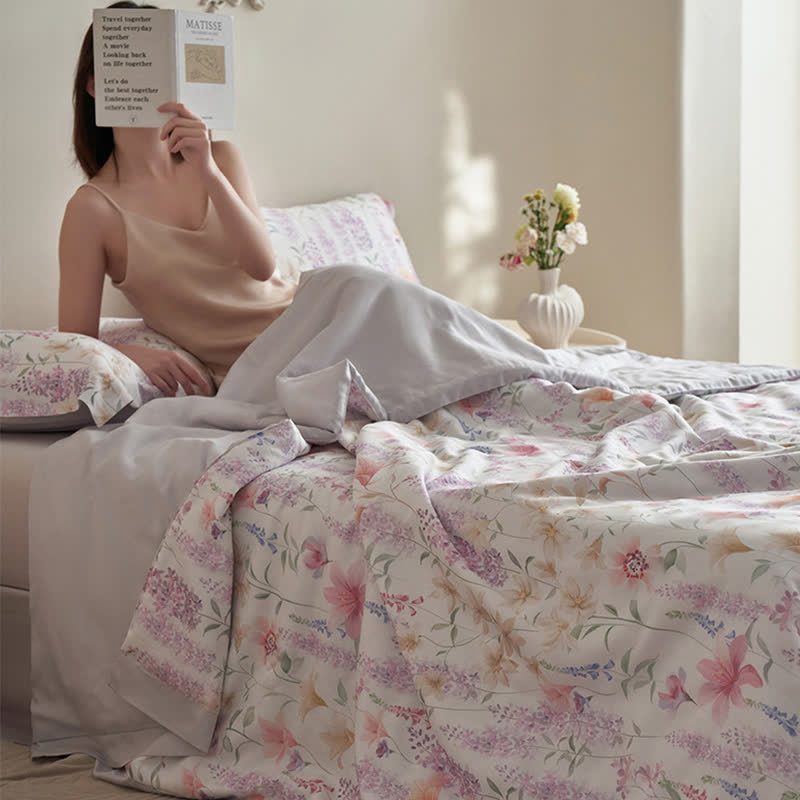 Rustic Lavender Summer Bedding Set(4pcs) - image 3