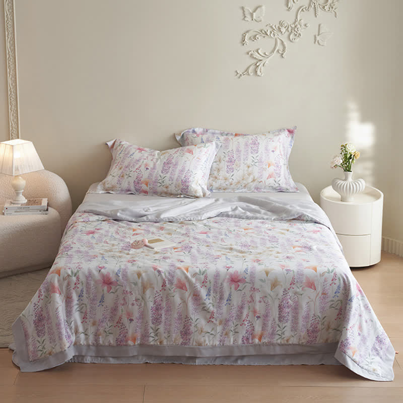 Rustic Lavender Summer Bedding Set(4pcs) - Bedding Sets - Full - image 0