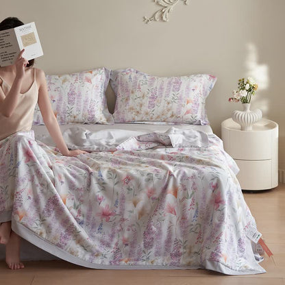 Rustic Lavender Summer Bedding Set(4pcs) - image 4