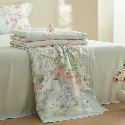 Pastoral Floral Soft Summer Bedding Set(4pcs) - image 5