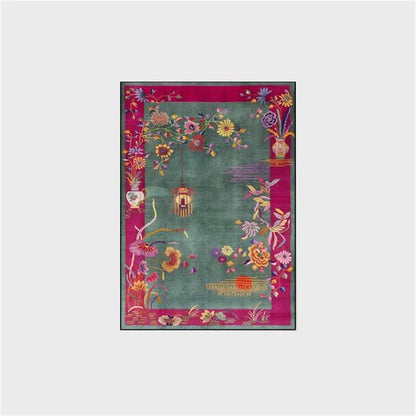 Oriental Floral Anti-slip Washable Area Rug - image 2