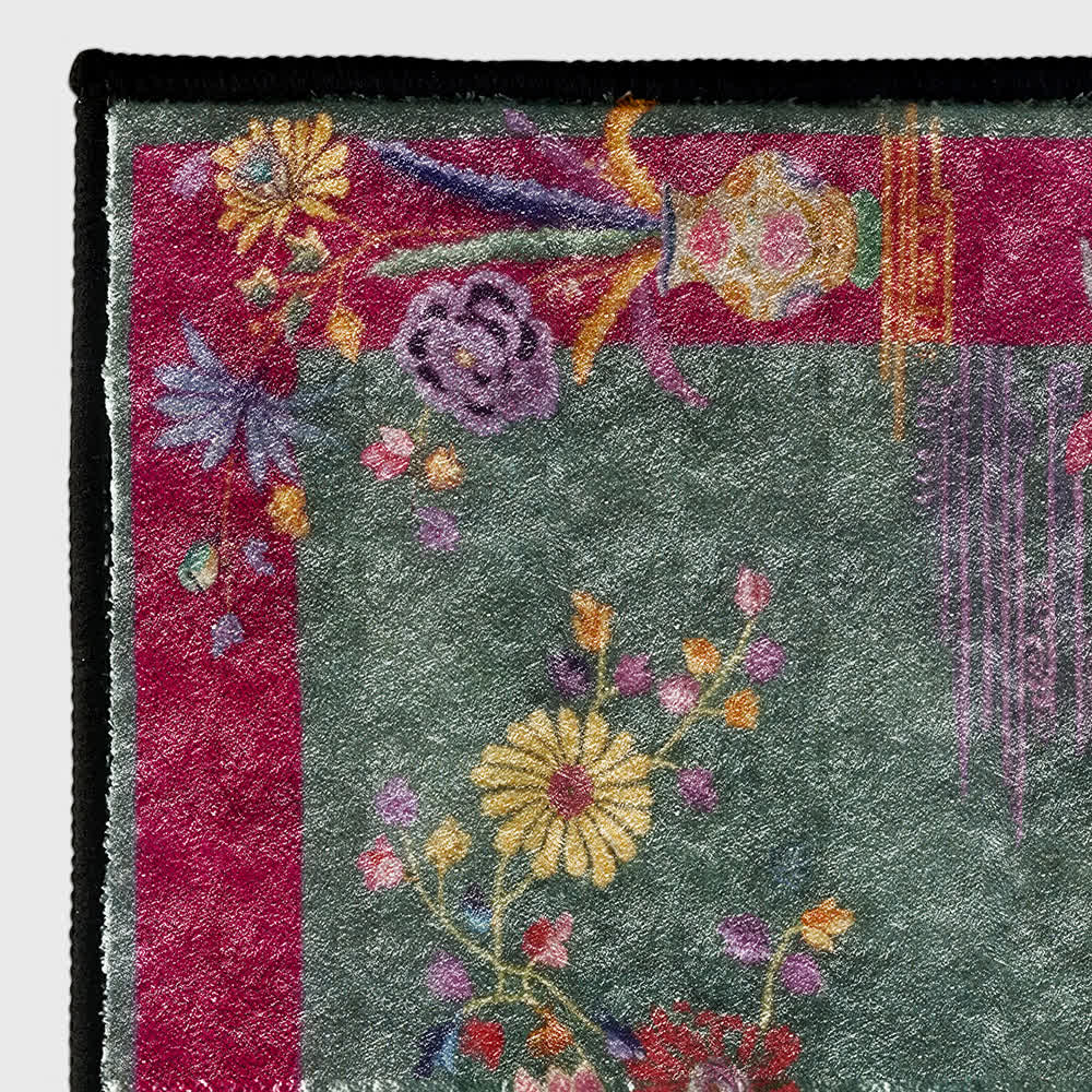 Oriental Floral Anti-slip Washable Area Rug - image 3