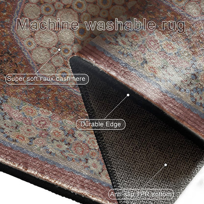 Elegant Floral Foldable Anti-slip Area Rug - image 6