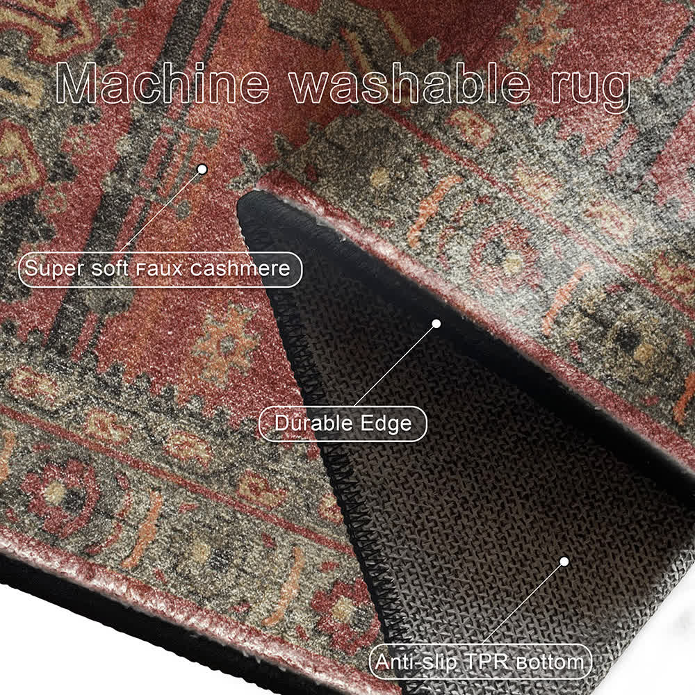 Persian Geometric Decorative Anti-slip Area Rug - image 4