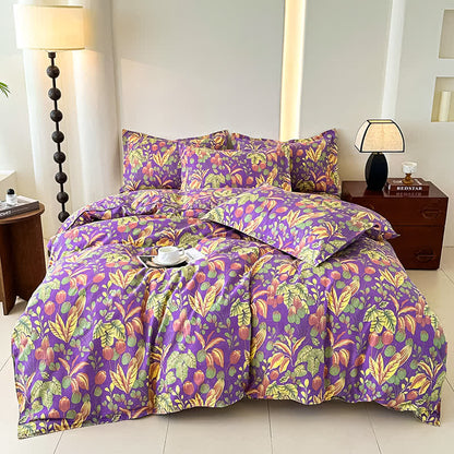 Flower Leaf Soft Cotton Gauze Bedding Set(4PCS) - image 3