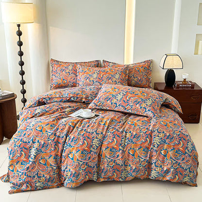 Retro Soft Cotton Gauze Bedding Set(4PCS) - image 2