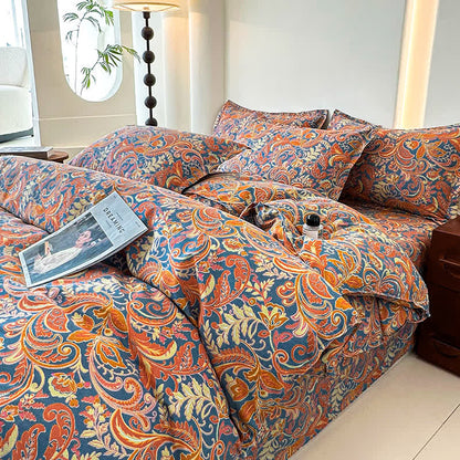 Retro Soft Cotton Gauze Bedding Set(4PCS) - image 8