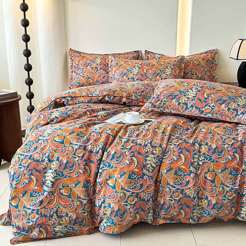 Retro Soft Cotton Gauze Bedding Set(4PCS) - image 4