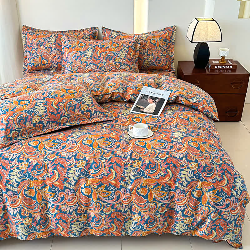 Retro Soft Cotton Gauze Bedding Set(4PCS) - image 3