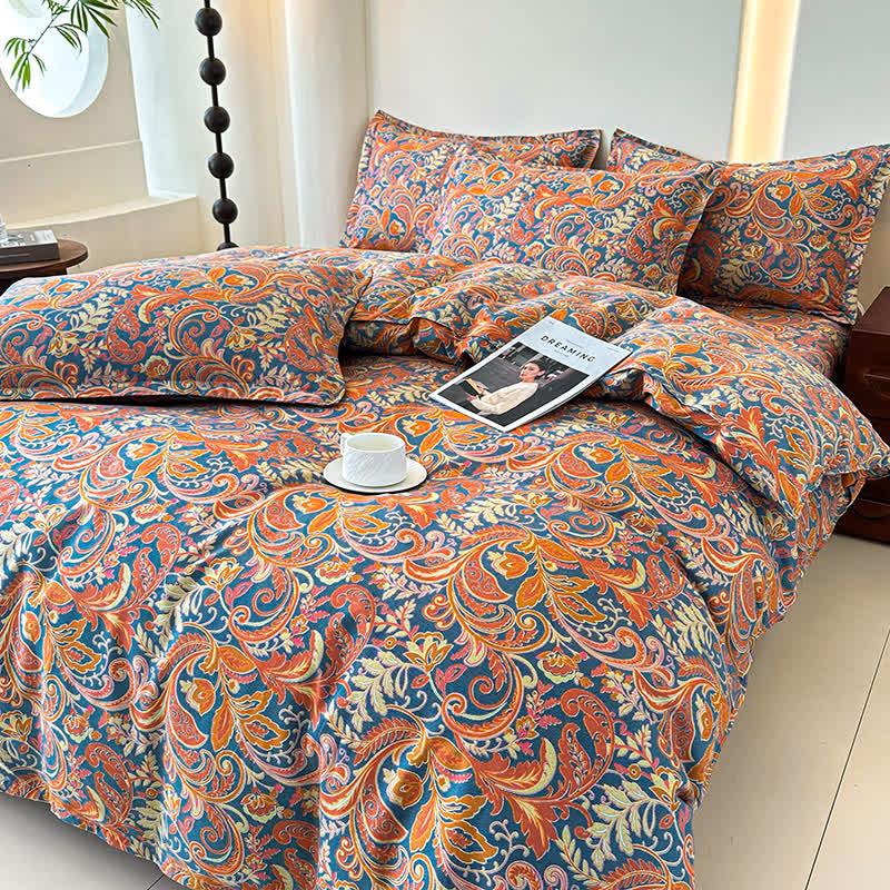 Retro Soft Cotton Gauze Bedding Set(4PCS) - image 1