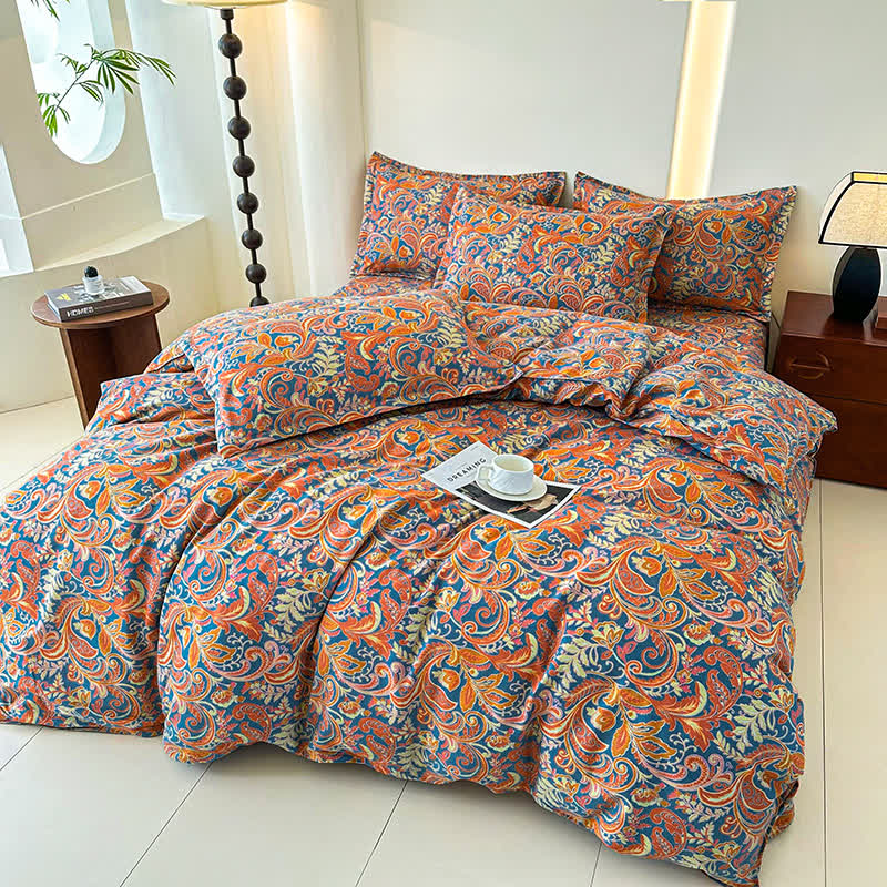 Retro Soft Cotton Gauze Bedding Set(4PCS) - image 6