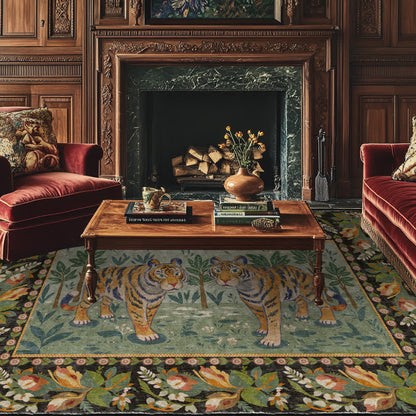 Jungle Tiger Anti-slip Washable Soft Area Rug - image 1