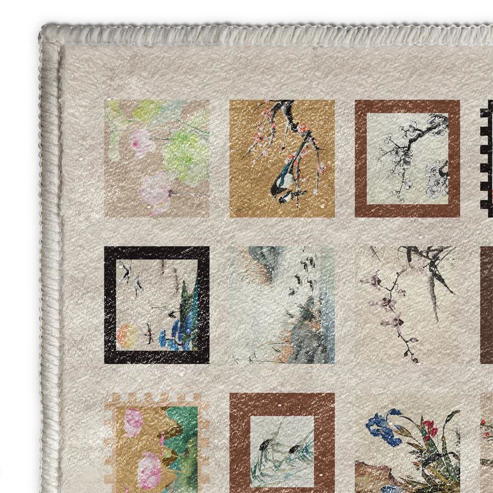 Floral Bird Soft Anti-slip Washable Area Rug - image 13