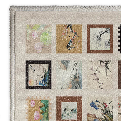 Floral Bird Soft Anti-slip Washable Area Rug - image 13