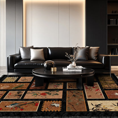 Floral Bird Soft Anti-slip Washable Area Rug - image 0