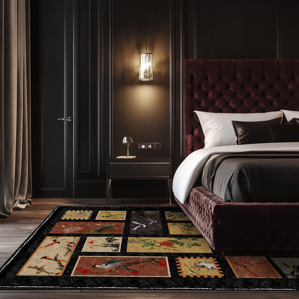 Floral Bird Soft Anti-slip Washable Area Rug - image 6