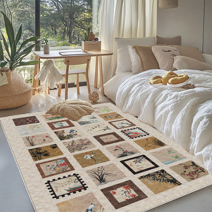 Floral Bird Soft Anti-slip Washable Area Rug - image 11