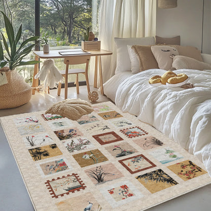 Floral Bird Soft Anti-slip Washable Area Rug - image 15