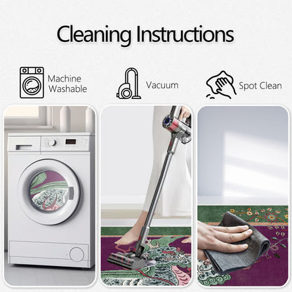 Oriental Retro Kirin Washable Soft Area Rug - image 5