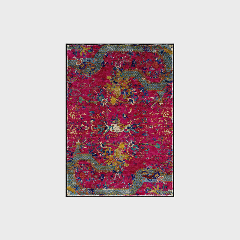 Oriental Dragon Washable Soft Area Rug - 60" x 96" - image 4