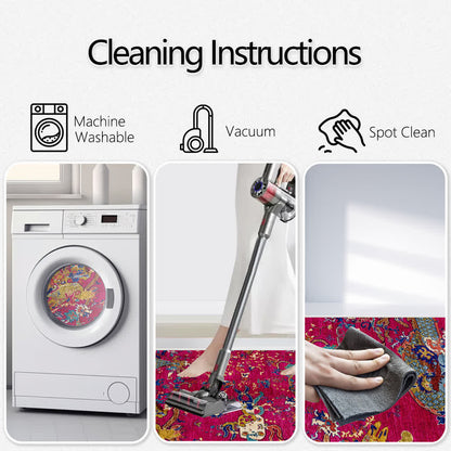 Oriental Dragon Washable Soft Area Rug - image 7