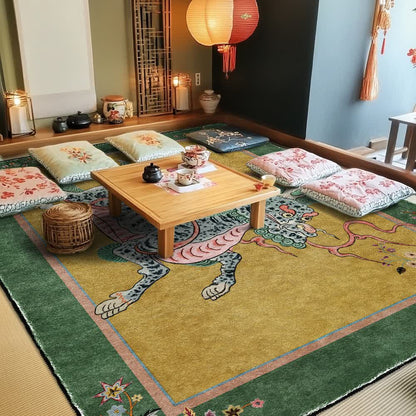Oriental Retro Kirin Washable Soft Area Rug - image 12
