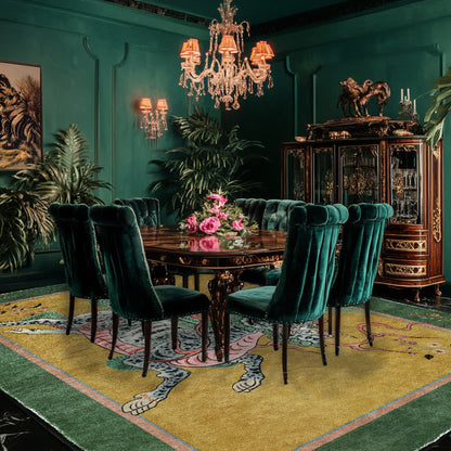 Oriental Retro Kirin Washable Soft Area Rug - image 11