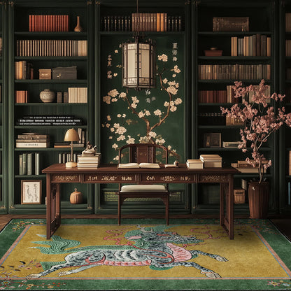 Oriental Retro Kirin Washable Soft Area Rug - image 10