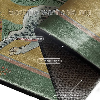 Oriental Retro Kirin Washable Soft Area Rug - image 16