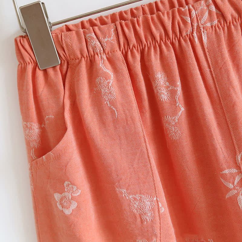 Vintage Cotton Yarn-dyed Jacquard Long Sleeve Loungewear - image 10