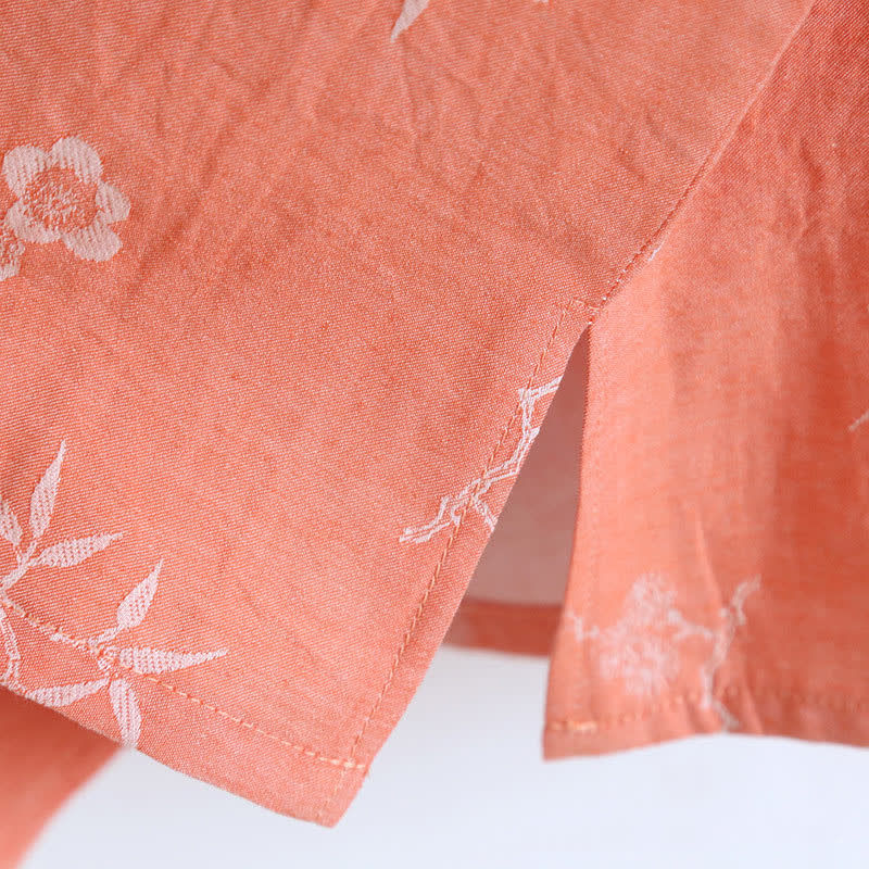 Vintage Cotton Yarn-dyed Jacquard Long Sleeve Loungewear - image 7