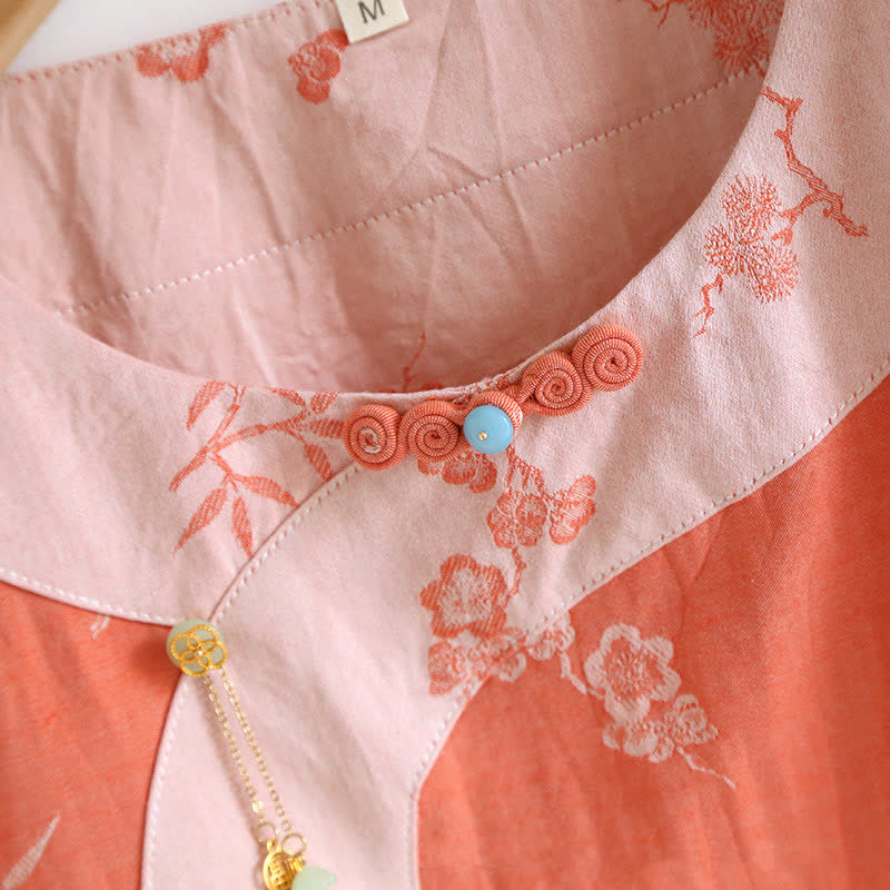 Vintage Cotton Yarn-dyed Jacquard Long Sleeve Loungewear - image 3