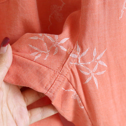 Vintage Cotton Yarn-dyed Jacquard Long Sleeve Loungewear - image 9