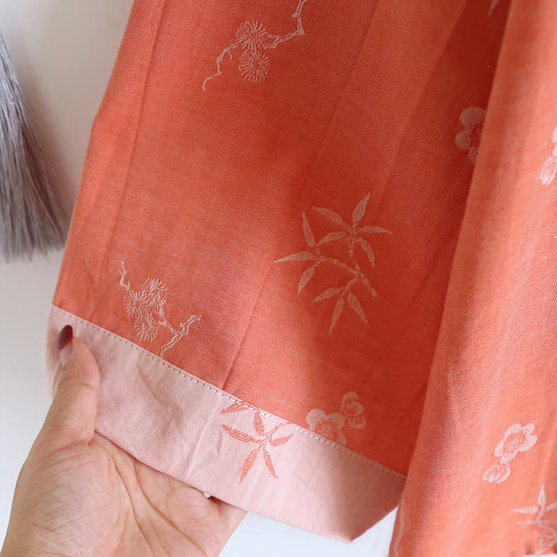 Vintage Cotton Yarn-dyed Jacquard Long Sleeve Loungewear - image 6